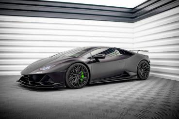 Maxton Design Seitenschweller Ansatz für Lamborghini Huracan EVO schwarz Hochglanz