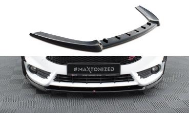 Maxton Design Front Ansatz für (Cupra) Ford Fiesta ST Mk7 FL schwarz Hochglanz