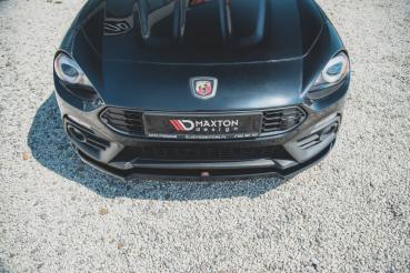 Maxton Design Front Ansatz für Abarth 124 Spider schwarz Hochglanz