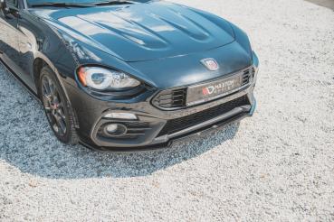 Maxton Design Front Ansatz für Abarth 124 Spider schwarz Hochglanz