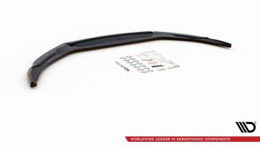 Maxton Design Front Ansatz für Abarth 124 Spider schwarz Hochglanz