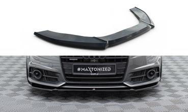 Maxton Design Front Ansatz V.1 für Audi A6 / A6 C7 S-line/ S6 C7 Facelift schwarz Hochglanz