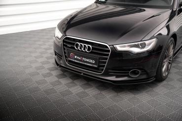 Maxton Design Front Ansatz V.1 für Audi A6 C7 schwarz Hochglanz