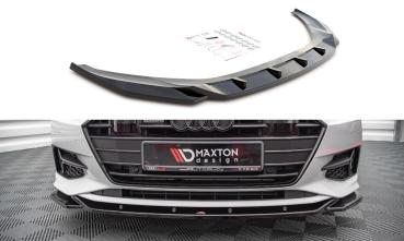 Maxton Design Front Ansatz V.1 für Audi A7 C8 schwarz Hochglanz