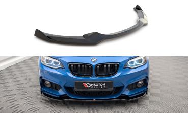 Maxton Design Front Ansatz V.1 für BMW 2 M-Paket F22 schwarz Hochglanz
