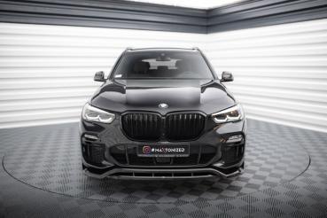 Maxton Design Front Ansatz V.2 für BMW X5 M-Paket G05 schwarz Hochglanz