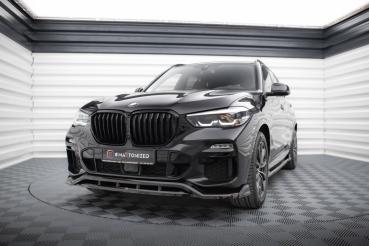 Maxton Design Front Ansatz V.2 für BMW X5 M-Paket G05 schwarz Hochglanz