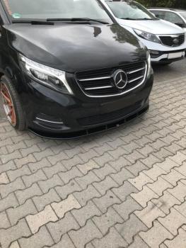 Maxton Design Front Ansatz V.2 für Mercedes-Benz V-Klasse W447 schwarz Hochglanz
