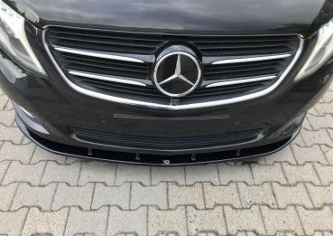 Maxton Design Front Ansatz V.2 für Mercedes-Benz V-Klasse W447 schwarz Hochglanz