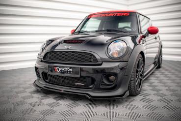 Maxton Design Front Ansatz V.2 für Mini Cooper John Cooper Works R56 schwarz Hochglanz