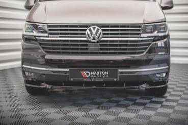 Maxton Design Front Ansatz V.2 für VW T6.1 schwarz Hochglanz