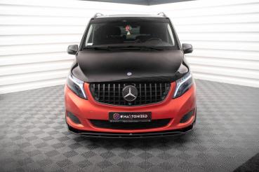 Maxton Design Front Ansatz V.4 für Mercedes-Benz V-Klasse W447 schwarz Hochglanz