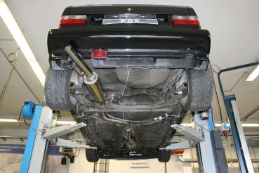 Fox passend für VW Golf I Cabrio Endschalldämpfer Ø63,5mm - 1x63,5 Typ 10 nach links führend VW050011-003