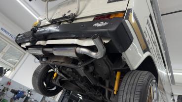 Fox passend für VW Bus T3 Endschalldämpfer - 1x63 scharfkantig VW136005-004