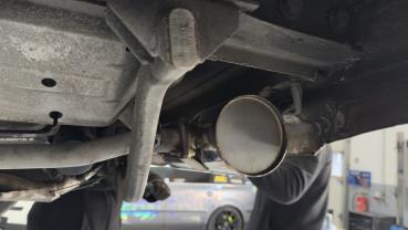 Fox passend für VW Bus T3 Endschalldämpfer - 1x63 scharfkantig VW136005-004