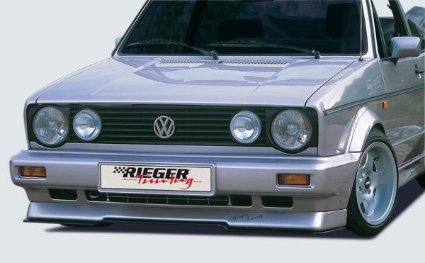 Rieger Spoilerlippe für VW Golf 1 ABS schwarz matt (Lackierung erforderlich) Y 00010012