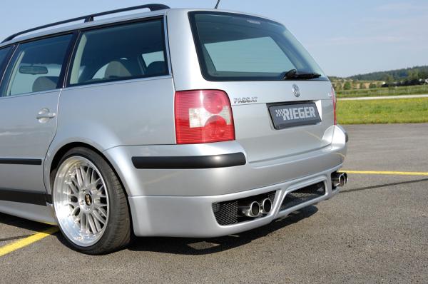 Rieger Heckansatz für VW Passat (3BG) ABS schwarz matt (Lackierung erforderlich) K 00024036