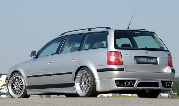 Rieger Heckansatz für VW Passat (3BG) ABS schwarz matt (Lackierung erforderlich) K 00024036
