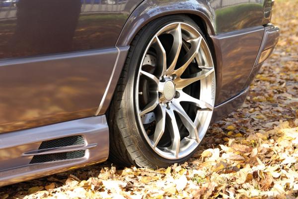 Rieger Seitenschweller rechts für Mercedes 190 (W201) ABS schwarz matt (Lackierung erforderlich) Y 00025049