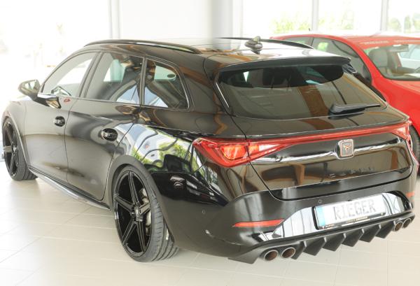 Rieger Heckeinsatz (für Fzg. ohne AHK) für Cupra Leon (KL) ABS schwarz matt (Lackierung erforderlich) Y 00027071