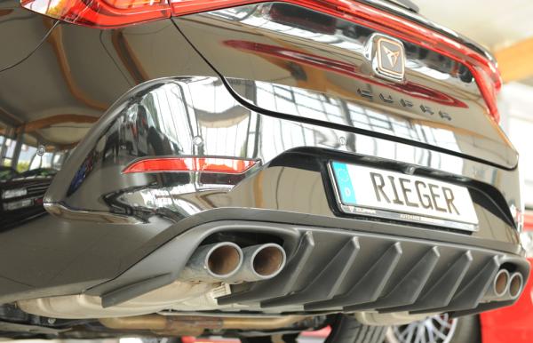 Rieger Heckeinsatz (für Fzg. ohne AHK) für Cupra Leon (KL) ABS schwarz matt (Lackierung erforderlich) Y 00027071