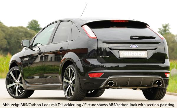 Rieger Heckschürzenansatz für Ford Focus 2 ABS schwarz matt (Lackierung erforderlich) Y 00034168