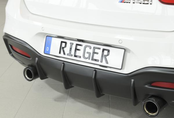 Rieger Heckeinsatz für BMW 1er F21 (1K2) ABS schwarz matt (Lackierung erforderlich) Y 00035066