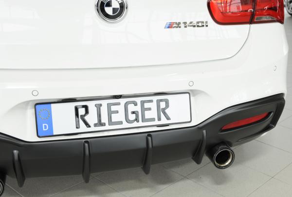 Rieger Heckeinsatz für BMW 1er F21 (1K2) ABS schwarz matt (Lackierung erforderlich) Y 00035066