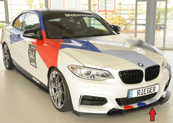 Rieger Spoilerschwert für BMW 2er F22/ F23 (1C) ABS schwarz matt (Lackierung erforderlich) Y 00035101