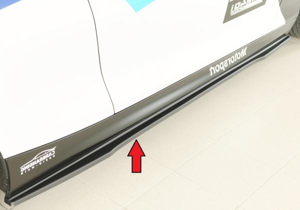 Rieger Seitenschwelleransatz rechts für BMW 2er F22/ F23 (1C) ABS schwarz matt (Lackierung erforderlich) Y 00035103