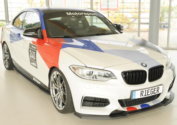Rieger Seitenschwelleransatz rechts für BMW 2er F22/ F23 (1C) ABS schwarz matt (Lackierung erforderlich) Y 00035103