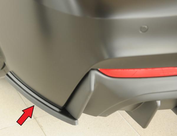 Rieger Heckschürzenansatz seitlich links für BMW 2er F22/ F23 (1C) ABS schwarz matt (Lackierung erforderlich) Y 00035106