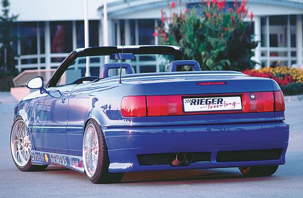 Rieger Heckansatz für Audi 80 Typ 89/ B4 ABS schwarz matt (Lackierung erforderlich) Y 00039028