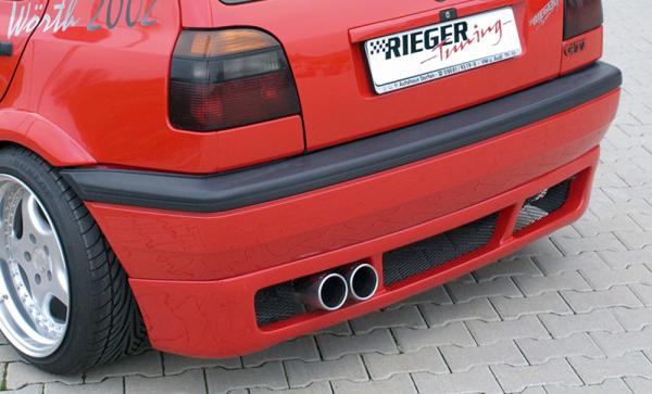 Rieger Heckansatz für VW Golf 3 ABS schwarz matt (Lackierung erforderlich) Y 00042062