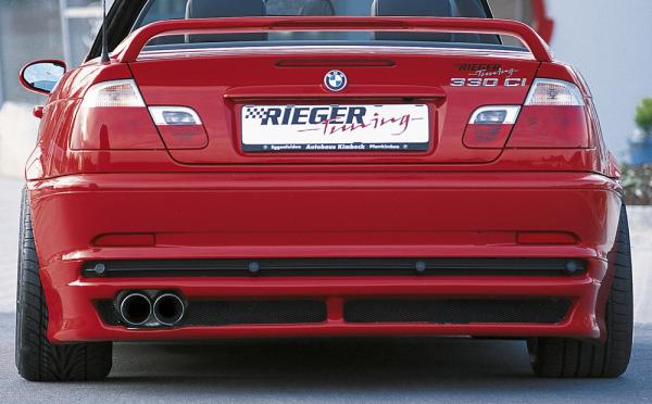 Rieger Heckansatz für BMW 3er E46 ABS schwarz matt (Lackierung erforderlich) K 00050205
