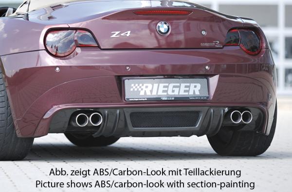 Rieger Heckansatz für BMW Z4 (E85) ABS schwarz matt (Lackierung erforderlich) K 00050511