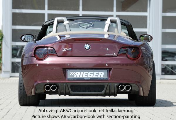 Rieger Heckansatz für BMW Z4 (E85) ABS schwarz matt (Lackierung erforderlich) K 00050511