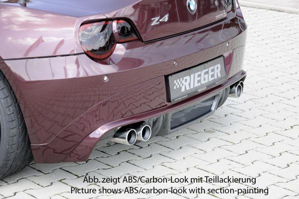 Rieger Heckansatz für BMW Z4 (E85) ABS schwarz matt (Lackierung erforderlich) K 00050511