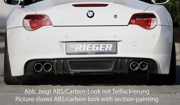 Rieger Heckansatz für BMW Z4 (E85) ABS schwarz matt (Lackierung erforderlich) K 00050518