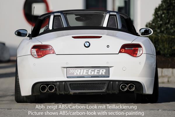 Rieger Heckansatz für BMW Z4 (E85) ABS schwarz matt (Lackierung erforderlich) K 00050519