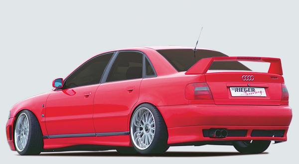 Rieger Heckansatz für Audi A4 (B5) ABS schwarz matt (Lackierung erforderlich) Y 00055030