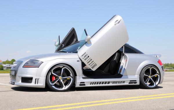 Rieger Seitenschweller rechts für Audi TT (8N) ABS schwarz matt (Lackierung erforderlich) Y 00055114