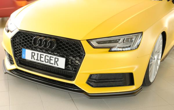 Rieger Spoilerschwert für Audi A4 (B9/F4) ABS schwarz matt (Lackierung erforderlich) Y 00055550