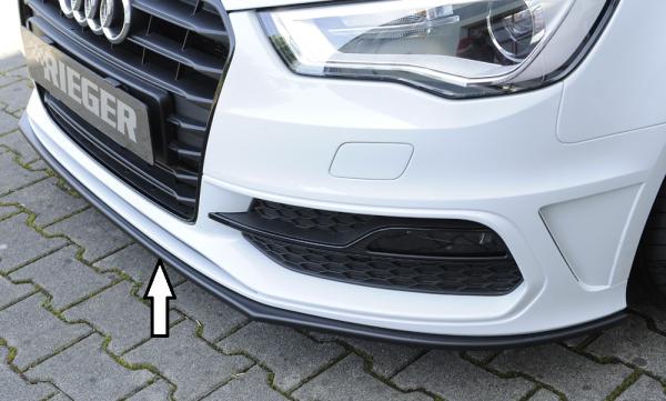 Rieger Spoilerschwert für Audi A3 S3 (8V) ABS schwarz matt (Lackierung erforderlich) Y 00056795
