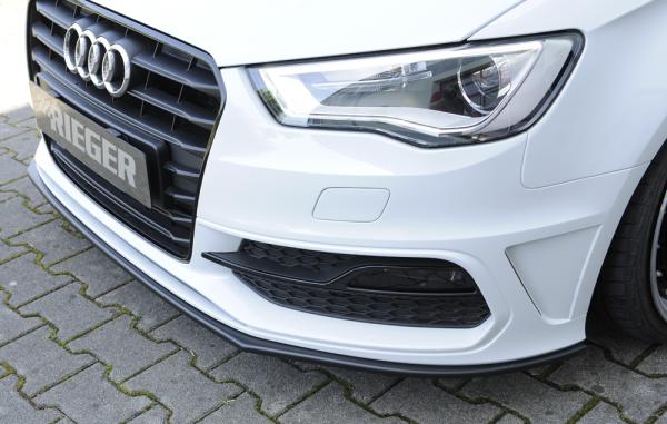 Rieger Spoilerschwert für Audi A3 S3 (8V) ABS schwarz matt (Lackierung erforderlich) Y 00056795