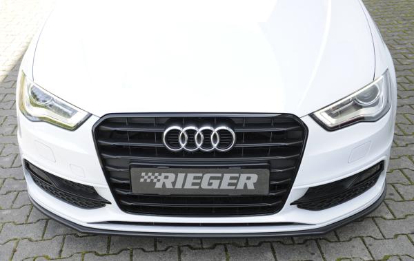 Rieger Spoilerschwert für Audi A3 S3 (8V) ABS schwarz matt (Lackierung erforderlich) Y 00056795