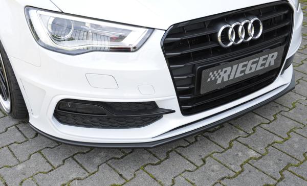 Rieger Spoilerschwert für Audi A3 S3 (8V) ABS schwarz matt (Lackierung erforderlich) Y 00056795
