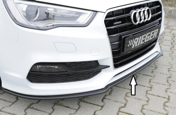 Rieger Spoilerschwert für Audi A3 S3 (8V) ABS schwarz matt (Lackierung erforderlich) Y 00056799