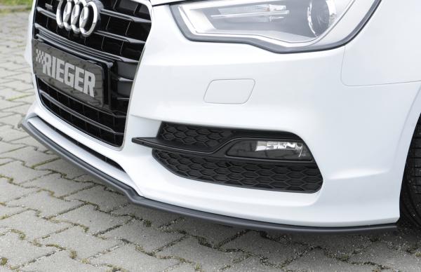 Rieger Spoilerschwert für Audi A3 S3 (8V) ABS schwarz matt (Lackierung erforderlich) Y 00056799