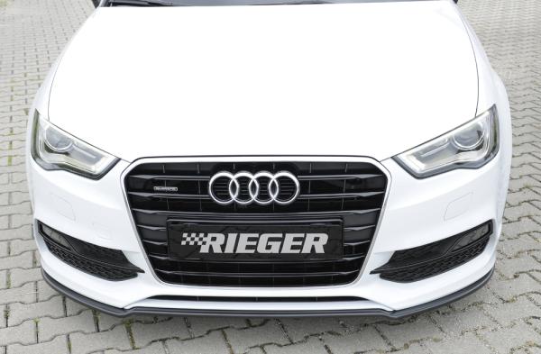 Rieger Spoilerschwert für Audi A3 S3 (8V) ABS schwarz matt (Lackierung erforderlich) Y 00056799